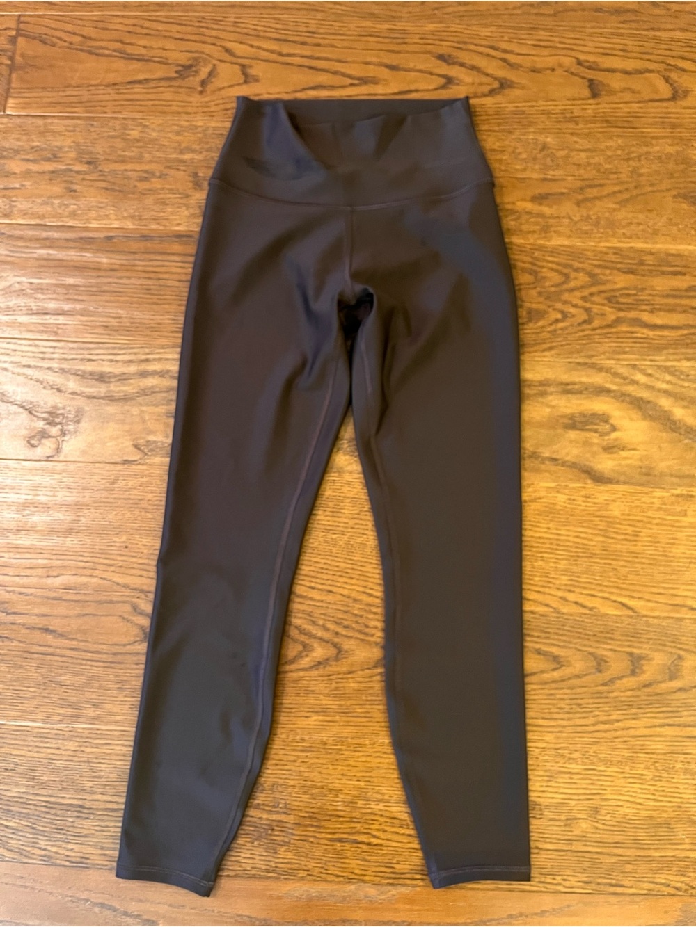 ALO Yoga Brown High-Waist Leggings with Wide Waistband